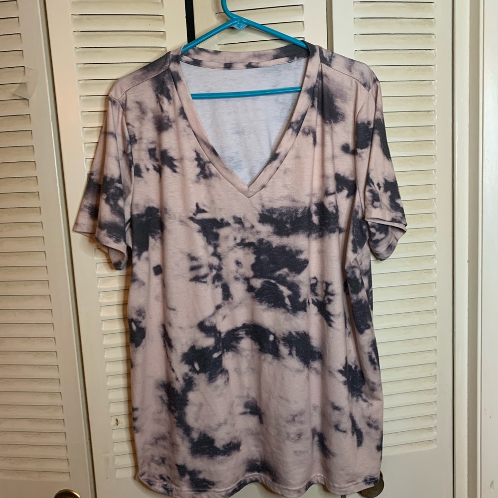 Tie-Dye V-Neck Women’s Top